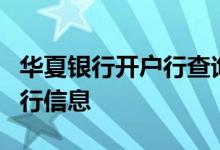 华夏银行开户行查询指南：轻松获取您的开户行信息